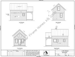 Tiny Timber Frame Home Plans – Cut Your Own – Little Balsam – Full Plans