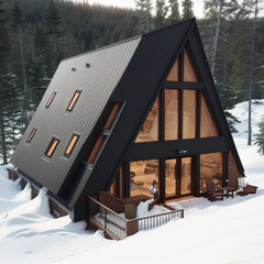 Modern House Plan, American Style House, Barndominium House, Farm House- TRİ