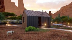 Barn Cabin House Kitchen&Living Room CAD Blueprints Metric/Imperial