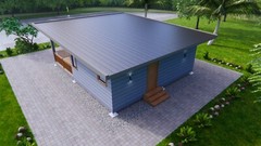 26×30 Feet Small House Plan 8×9 Meter 2 Beds 2 Bath Shed Roof PDF (A4 Hard Copy)