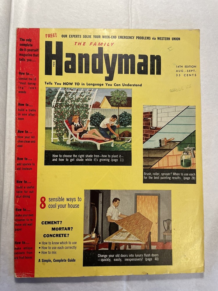 The Family Handyman 14th Edition 8 Sensible Ways to Cool Your Home Aug 1953