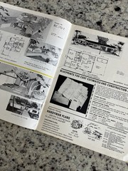 Vintage 1970 MCM Custom Large Ranch Homes Plans Design Catalog Atomic Blueprint