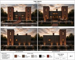 The Onyx Modern Home Building Plans & Blueprints Elevations and HVAC Plan