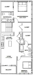 44×48 Apartment with 2-Car 1-RV Garage – PDF FloorPlan – 1,645 sqft – Model 1I
