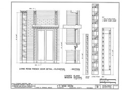 Frank Lloyd Wright’s Bogk House, brick Prairie Style – PRINTED PLANS