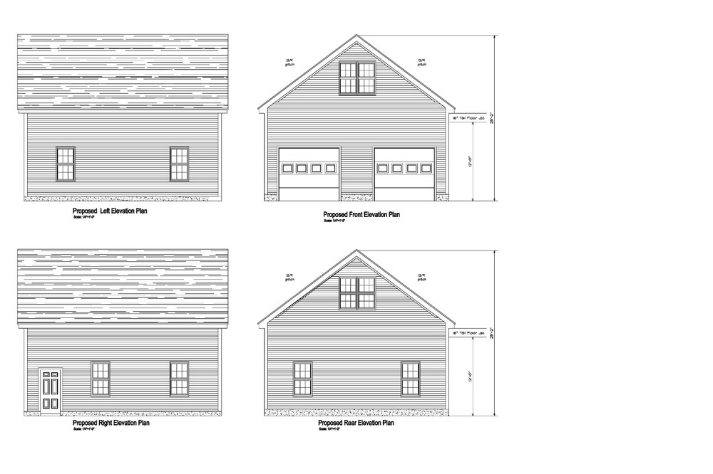 28’X30′- 30’X28′ oversize 2 CAR GARAGE PLANS GABLE ROOF GARAGE PLAN 18-2830GBL-1