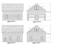 28’X30′- 30’X28′ oversize 2 CAR GARAGE PLANS GABLE ROOF GARAGE PLAN 18-2830GBL-1