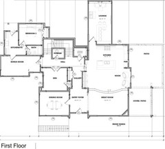 Custom Blueprints – Home Building Plans Blueprints Complete Custom Modern Home 