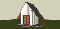 Garden Tool Shed 10ft x 10ft Project Plans, blueprints, lumber list -PDF