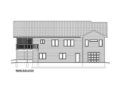 1850 Sq.Ft. Ranch house plans – 5 Bed, 4 Bath, 3 Garage, Screen Deck – PDF ONLY