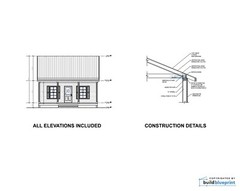 20′ x 24′ Budget Cabin Architectural Plans – PDF Download