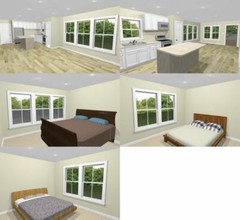 46×48 House – 3 Bedroom 2 Bath 1 RV – 1,157 sqft – PDF Floor Plan – Model 3
