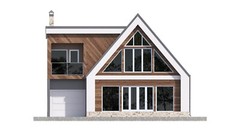 43’x29’ 3 Beds, 4 Baths Cozy A-Frame House Architecture Plans PDF Download.