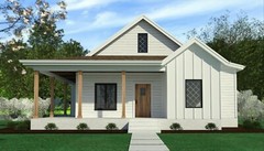 Custom House Plan Building Plans Blueprints White Cottage Style Farmhouse 1100SF