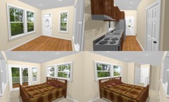 10×28 Tiny House — 475 sq ft — PDF Floor Plan — Model 3A