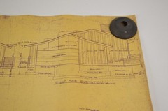 Original 1965 Home House Plans Samuel Paul Architect The Susan Lee 18×24″ Vellum