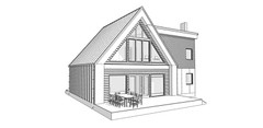 43’x29’ Cozy A-Frame Cabin, 3-Beds, 4 Baths, Garage, 1775SF PDF Download