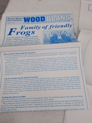 Better Homes and Gardens Wood Plans Family of Friendly Frogs OFS #1076 Uncut