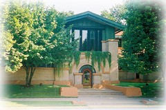 Frank Lloyd Wright’s Dana House Prairie Style home, detailed architectural plans