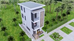 10×20 Feet Small House Plan 3×6 Meter 2 Beds 3 Baths Shed Roof (A4 Hard Copy)