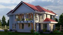 Elegant 4-Bedroom Two-Story House Plan