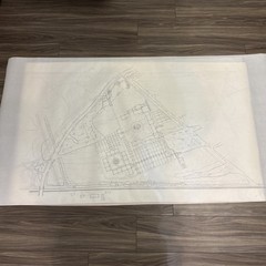 Vintage Architectural Site Plan Princeton NJ Landscape Drawings Blueprint Lot