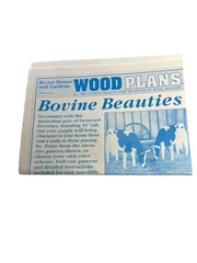 Better Homes and Gardens Wood Plans Bovine Beauties 39″ T Cow Blueprints – Uncut