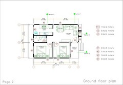 Custom Small House Plan 6×8 Meter 20×27 Feet 2 Bed 1 Bath Terrace (A4 Hard Copy)