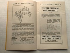 1937 The Low Cost Dwelling Booklet- Construction Ads and Building Techniques