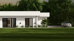 Small Modern 2 Bedroom 1.5 Bathroom House Floor Plan Blueprints, 1000SQFT/93m2