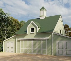 29 Country Garage Designs – Complete Pole-Barn Construction Blueprints