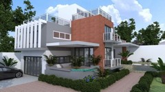 House Plan 10×16 Meter 33×53 Feet 4 Beds 4 Baths Terrace Roof (A4 Hard Copy)