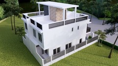 16×50 Home Design Plan 5×15 Meter Duplex House 3 Bedrooms (A4 Hard Copy)