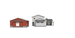 ARCHITECT DESIGNED MODERN HOUSE PLAN, 2,603 SF, 3BR, 2.5BA, MASTER SUITE, 2-CAR