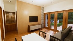 23×23 Small House Design 7×7 Meter Gable Roof 1 Bed 1 Bath (A4 Hard Copy)