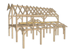 18′ x 32′ Timber Fame Cabin Full Plan Set