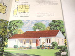 Masonry Homes 1952 MCM designs National Plan Service 24 pp. Illustrated