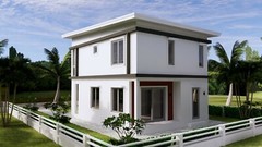 22×30 Feet Small House Plan 6.5×9 Meter 3 Beds 2 Baths Shed Roof (A4 Hard Copy)