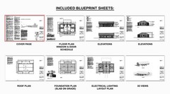 Gable Truss Duplex House Plan Design – 1820 SF – Modern Spacious Multifamily – D