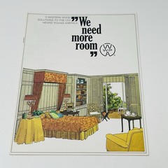 1960’s Western Wood Products More Family Room House Design Idea Dealer Brochure