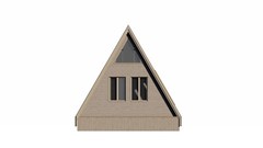 20’x42 1 Bed, 1 Bath Modern A-Frame Cabin Architectural Build Plans PDF.