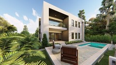 BLUEPRINTS CONTEMPORARY TWO STORY HOUSE PLAN ARCHUP #101