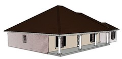 Architectural PLANS ADA Handicap Accessible 3BR Study 2B Home 2302 SF HVAC Sp