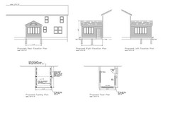 SUNROOM ARCHITECTURAL PLANS ADDITION CUTOM 14X16 for macdad20 GABLE ROOF plans