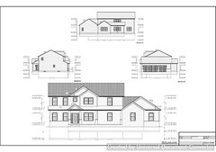 Full Set of two story 4 bedroom house plans 3,068 sq ft
