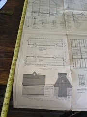 Vintage Corn Crib And Grainary Blue Prints Building Plan Republic Steel Corp Chi
