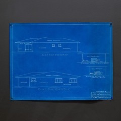 Set of 4 Sleepy Hollow, San Enselmo Ca House Blue Prints c.1952
