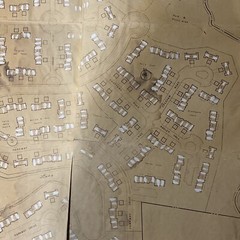 Vintage Blue Print Housing Plan For Retirement Community VILLAGES , NJ