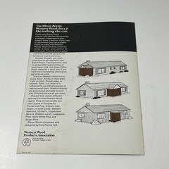 1960’s Western Wood Products Elbow Spare Room House Design Idea Dealer Brochure