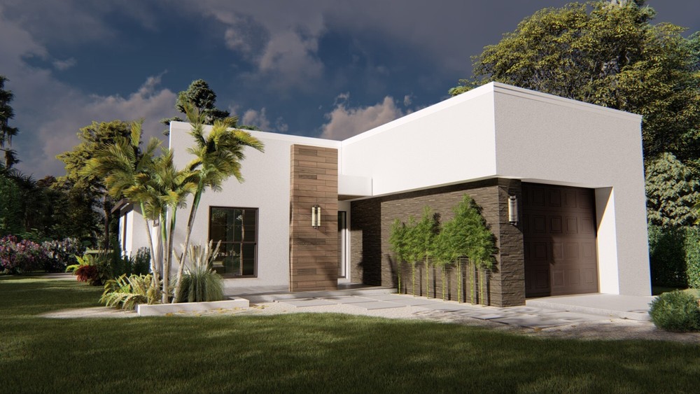 CADFILE BLUEPRINTS CONTEMPORARY HOUSE PLAN ARCHUP #114